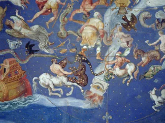 Astrological ceiling in the Sala del Mappamondo